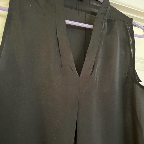 Chadwicks Black Sleeveless Semi-Sheer Blouse Small - Picture 6 of 9
